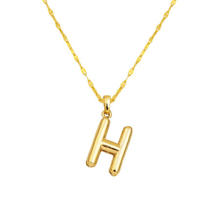 Balon H Harfi Altın Kolye 14 Ayar