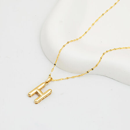 Balon H Harfi Altın Kolye 14 Ayar