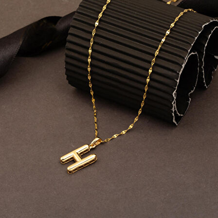 Balon H Harfi Altın Kolye 14 Ayar