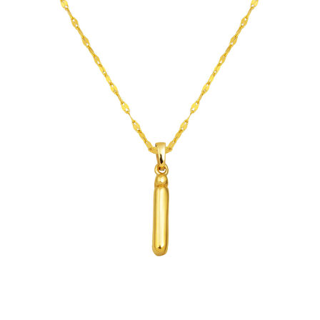 İ Balon Harf Kolye 14 Ayar Altın