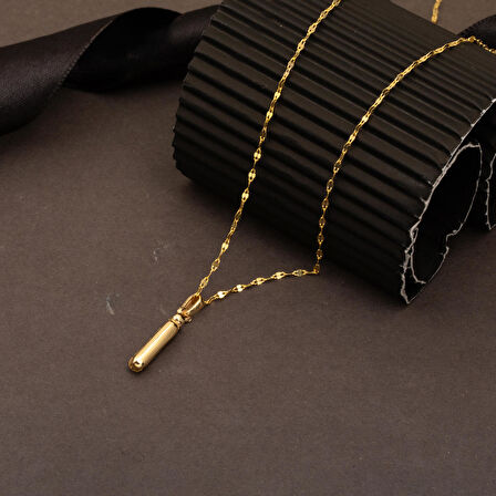 İ Balon Harf Kolye 14 Ayar Altın