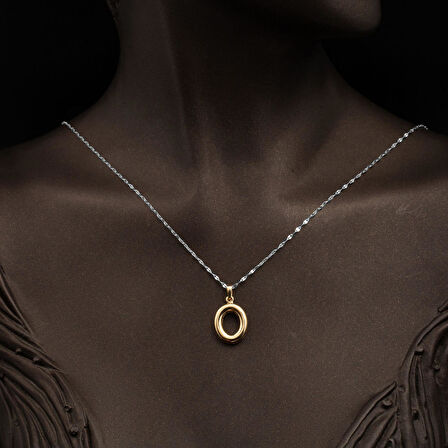 14 Ayar Altın Balon O Harf Kolye Ucu