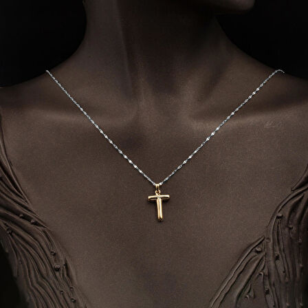 Balon Tasarımlı T Harfi Kolye Ucu 14 Ayar