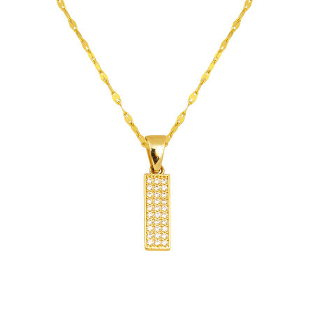 I Harf Kolye 14 Ayar Altın