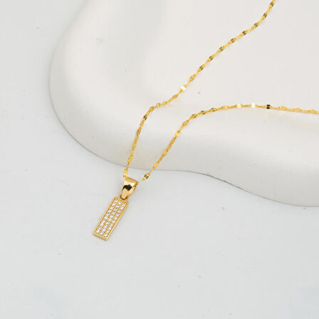 I Harf Kolye 14 Ayar Altın