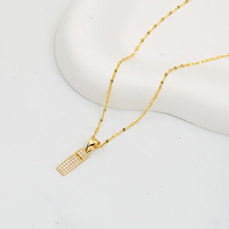 İ Baş Harfi 14 Ayar Altın Kolye