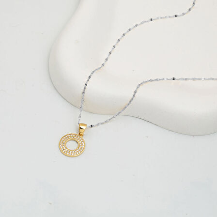 O Baş Harfi 14 Ayar Altın Kolye Ucu