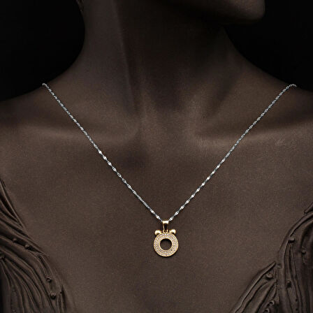 Ö Harfi Altın Kolye Ucu 14 Ayar