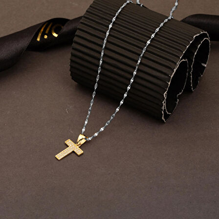 T Harfi 14 Ayar Altın Kolye Ucu