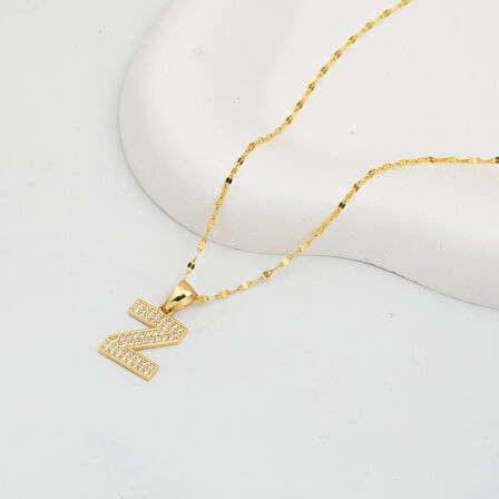 Z Harfi Kolye 14 Ayar Altın