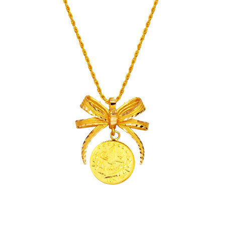 Çeyrek Reşat Altınlı 22 Ayar Kolye