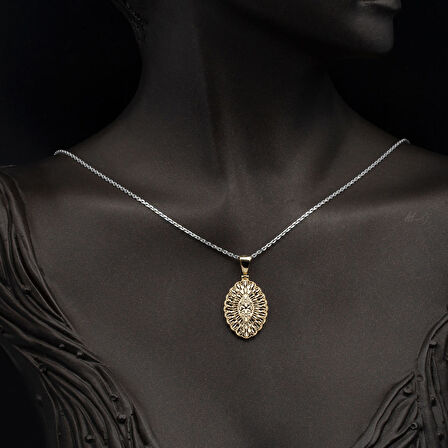 Yaşam Çiçeği 14 Ayar Altın Kolye Ucu