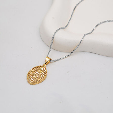 Yaşam Çiçeği 14 Ayar Altın Kolye Ucu