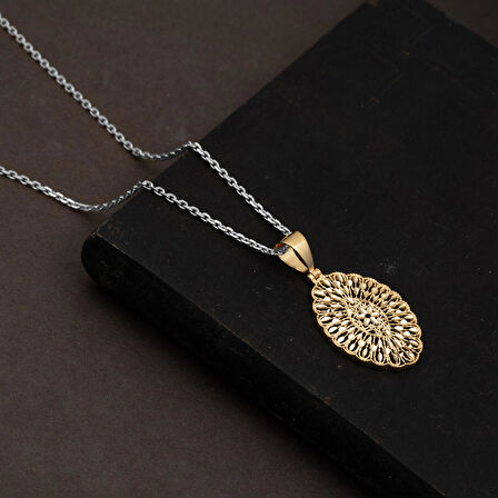 Yaşam Çiçeği 14 Ayar Altın Kolye Ucu