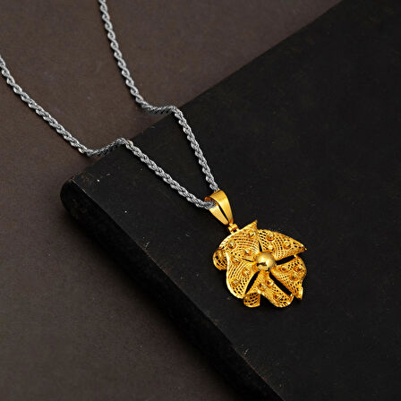 Dorikalı Telkari 14 Ayar Altın Kolye Ucu