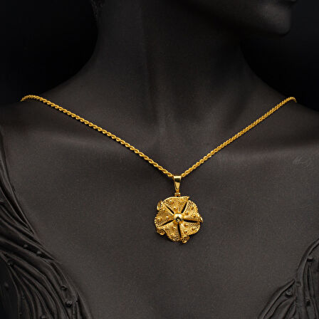 Dorikalı Telkari 14 Ayar Altın Kolye