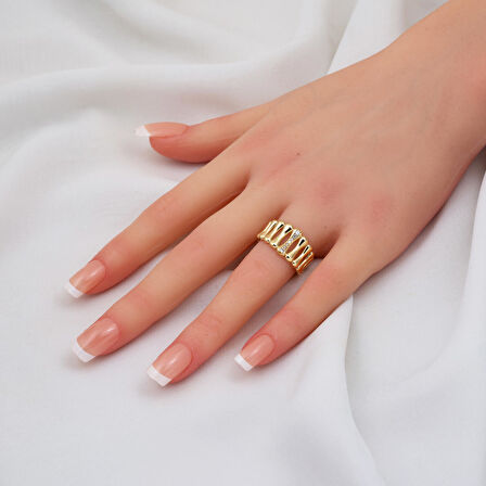 Mercan Altın Yüzük 14 Ayar