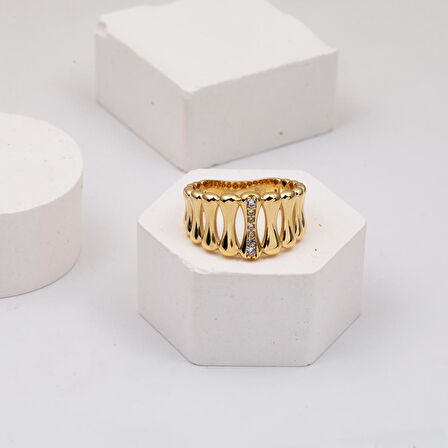 Mercan Altın Yüzük 14 Ayar