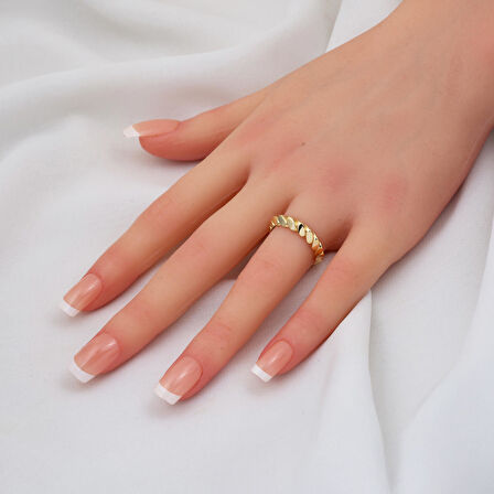 İtalyan Burma 14 Ayar Altın Yüzük