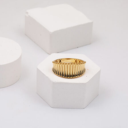 14 Ayar Sarı Altın Sade Yüzük