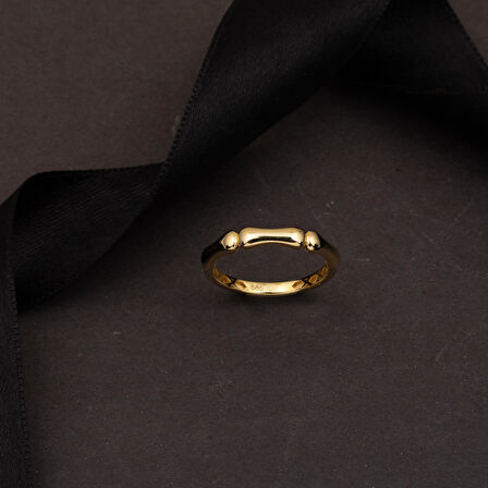 Kemik Tasarım 14 Ayar Altın Yüzük