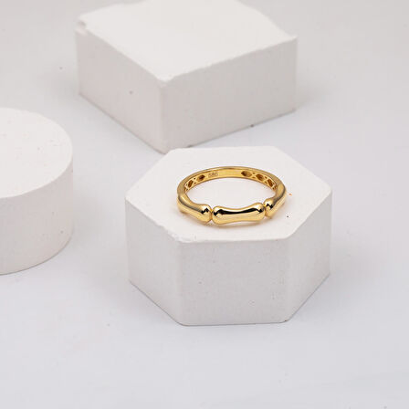 Kemik Tasarım 14 Ayar Altın Yüzük