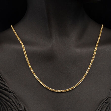 Meridyen Altın Zincir Kolye 55 cm.