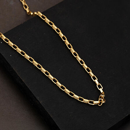 60 cm. Halkalı Ataç Altın Zincir