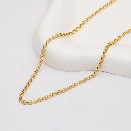 Doc Halkalı Altın Zincir 55 cm.