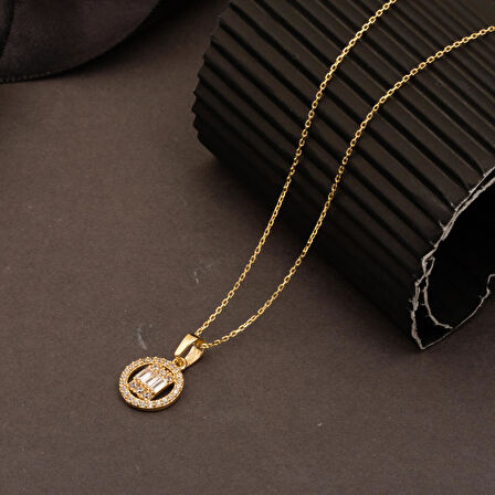 Baget Tasarım 14 Ayar Altın Kolye