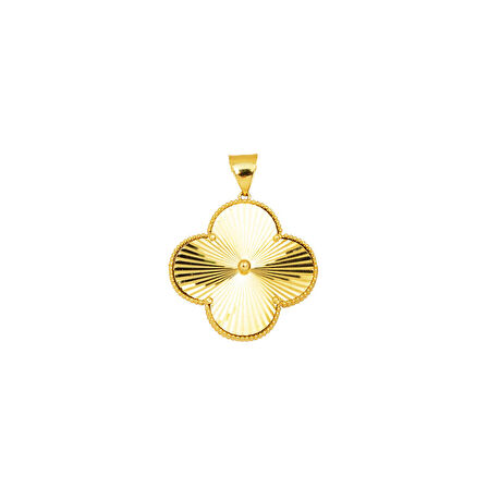Yonca Altın Kolye Ucu 14 Ayar