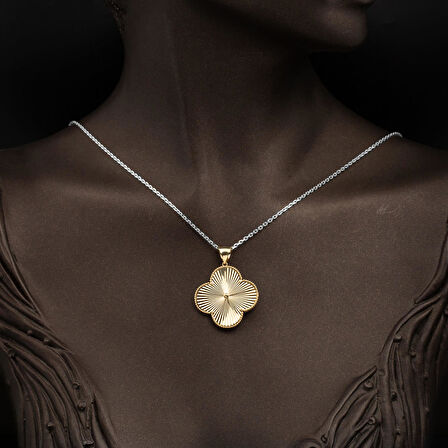 Yonca Altın Kolye Ucu 14 Ayar