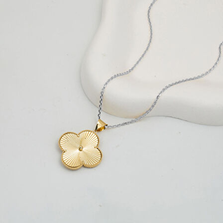 Yonca Altın Kolye Ucu 14 Ayar