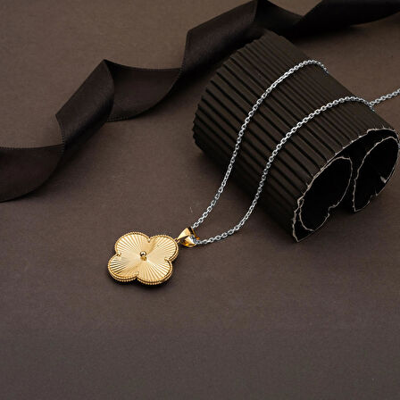 Yonca Altın Kolye Ucu 14 Ayar