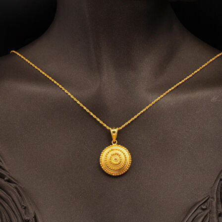 Beypazarı Zincirli Kolye 14 Ayar Altın