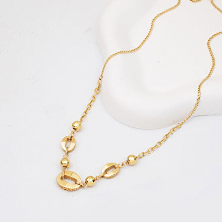 Parıltı Zinciri 14 Ayar Altın Kolye