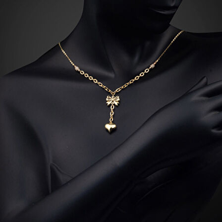 Kalp Sallantılı 14 Ayar Altın Pandora Kolye