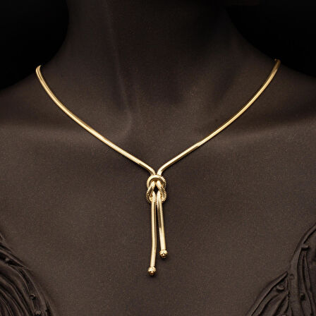 Balıksırtı Zincir Kolye Bileklik Set 14 Ayar Altın