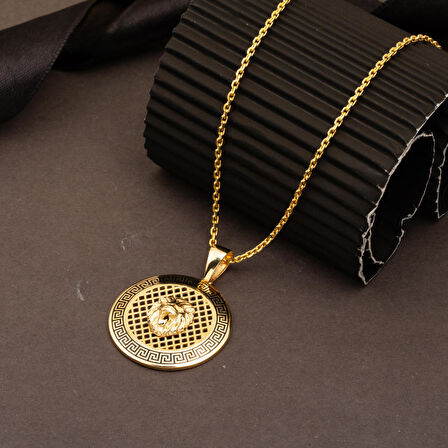 Aslanlı Tasarım 14 Ayar Altın Kolye