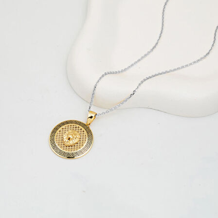 Aslanlı Tasarım 14 Ayar Altın Kolye Ucu