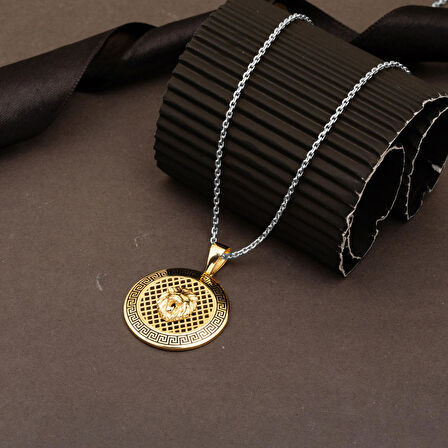 Aslanlı Tasarım 14 Ayar Altın Kolye Ucu