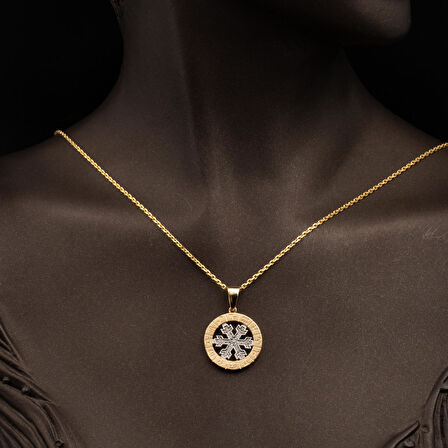 Kartaneli Burç Kolye Ucu 14 Ayar Altın