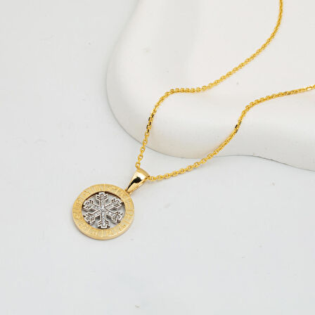 Kartaneli Burç Kolye Ucu 14 Ayar Altın