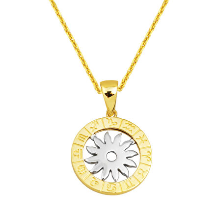 Burç Sembolü 14 Ayar Altın Kolye