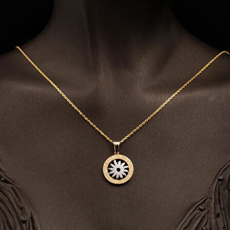 Burç Sembolü 14 Ayar Altın Kolye
