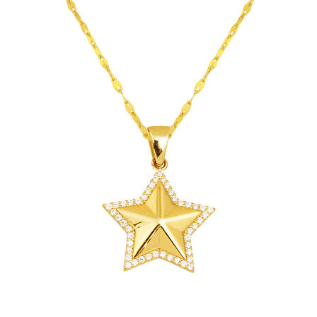 Deniz Yıldızı 14 Ayar Altın Kolye