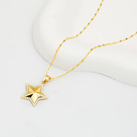 Deniz Yıldızı 14 Ayar Altın Kolye