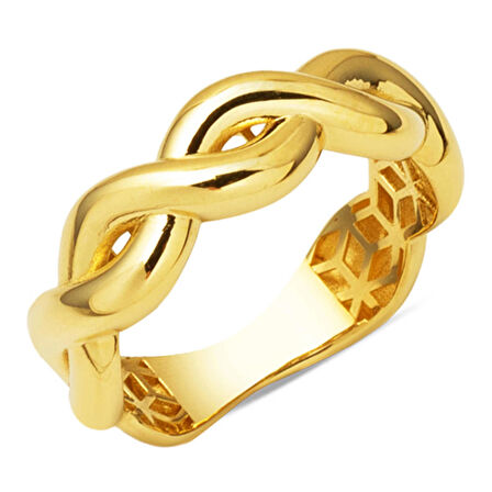 Sarmaşık Taşsız 14 Ayar Altın Yüzük