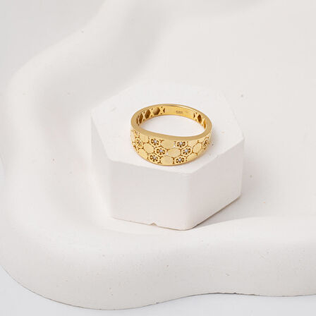 Petek 14 Ayar Altın Yüzük