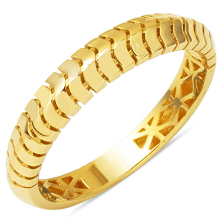 Taşsız 14 Ayar Altın Kadın Yüzük